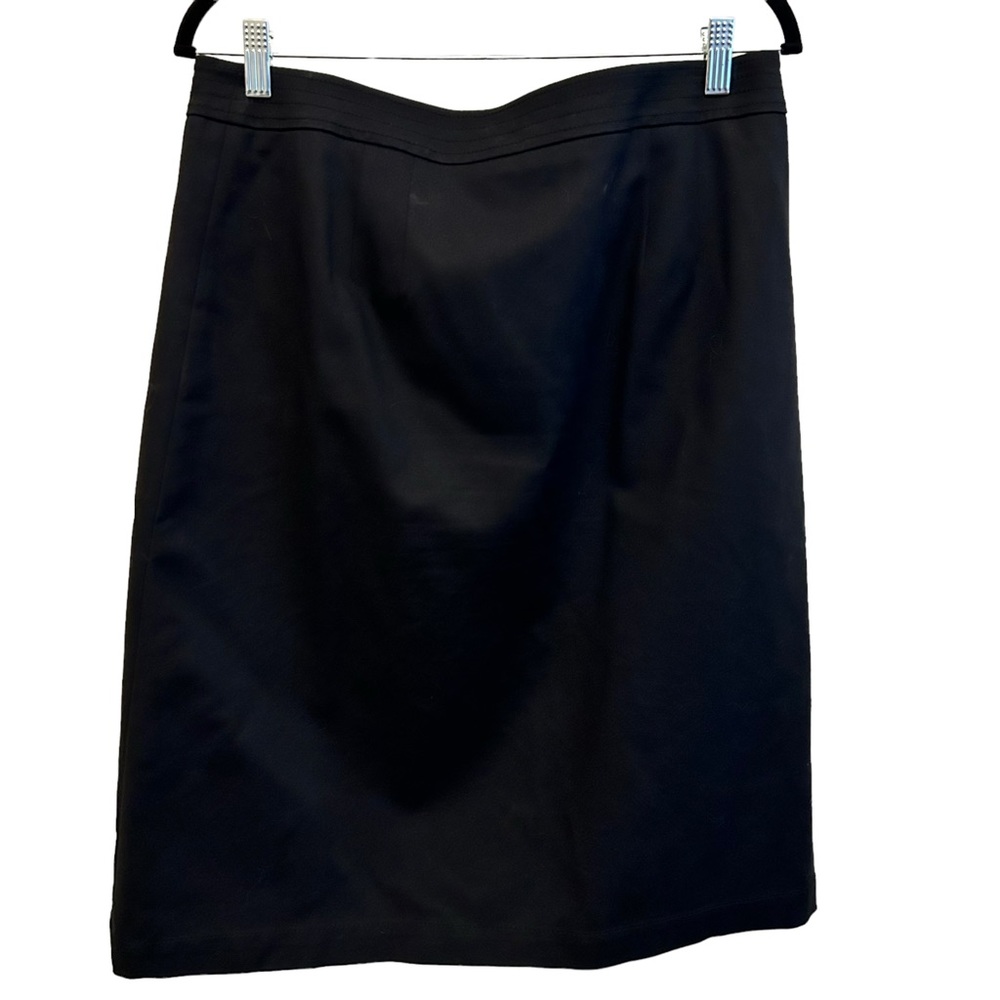 Talbots Black Knee Length Skirt Size 12 - Picture 2 of 4